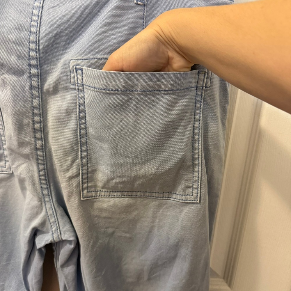 Anthropology x Pilcro‎ The Wanderer Light Blue Chambray Pants Size 31 Relaxed - Picture 11 of 16